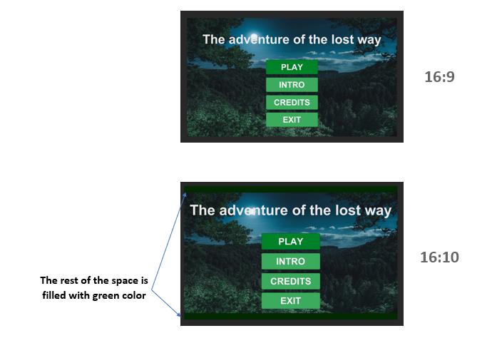 img: compatible with different/most common aspect ratios